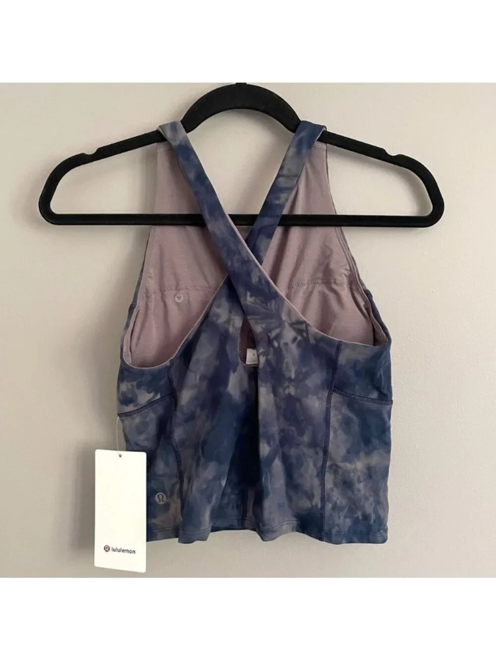 Lululemon Diamond Dye Lunar Rock Tank + Align Crop 23